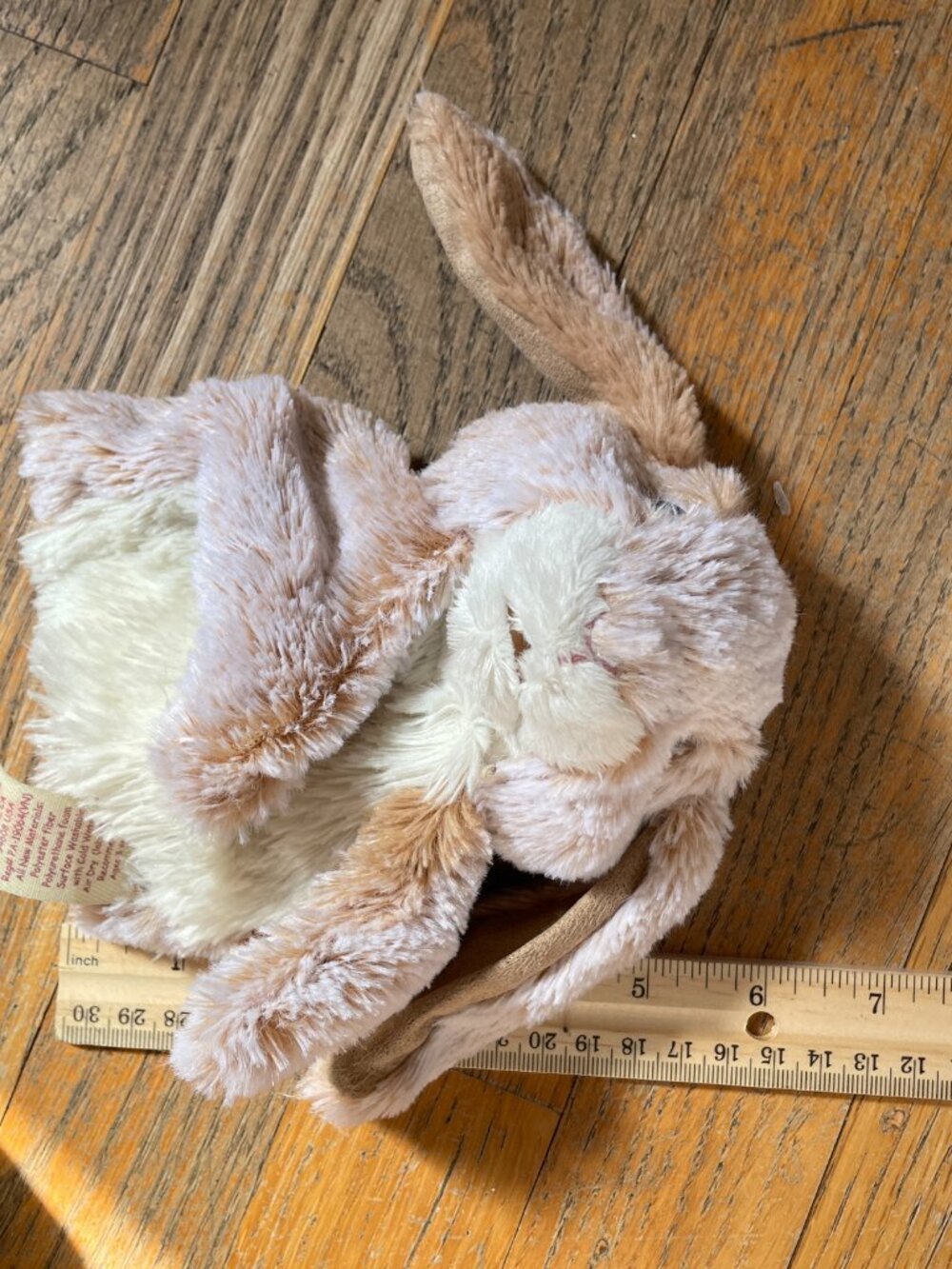Folkmanis Rabbit Puppet Lop Bunny Easter Small White Tan 6.5" - Picture 8 of 9